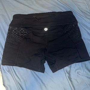 Black lulu lemon shorts